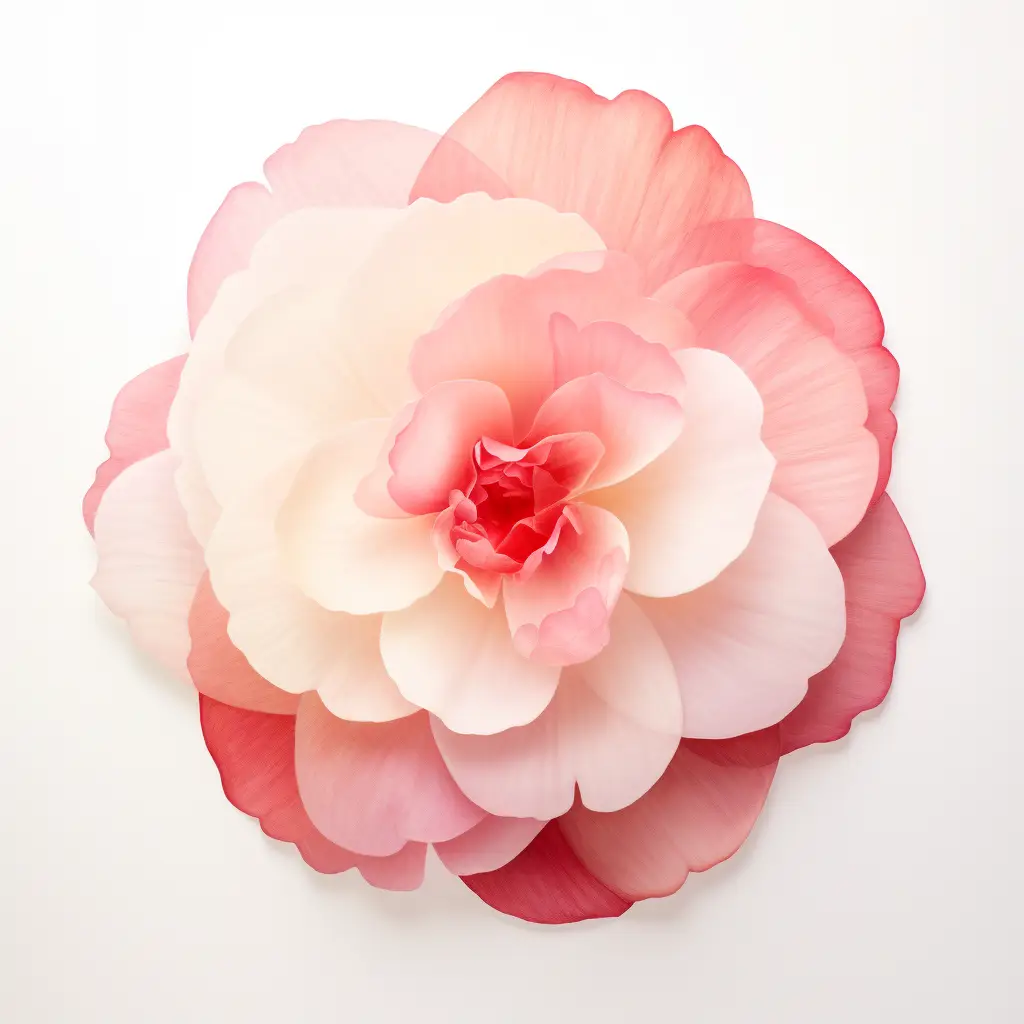 flower red camellia petal round circle illustration