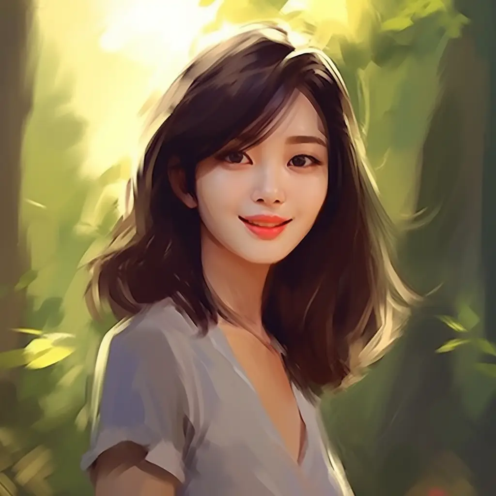 girl cartoon illustration portrait face painting