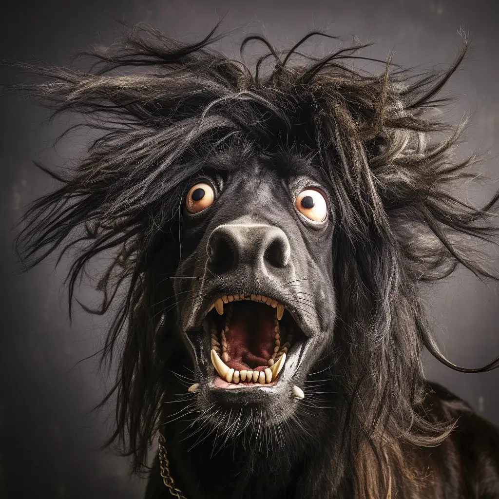 horse black crazy fur photography portrait hair mania mane