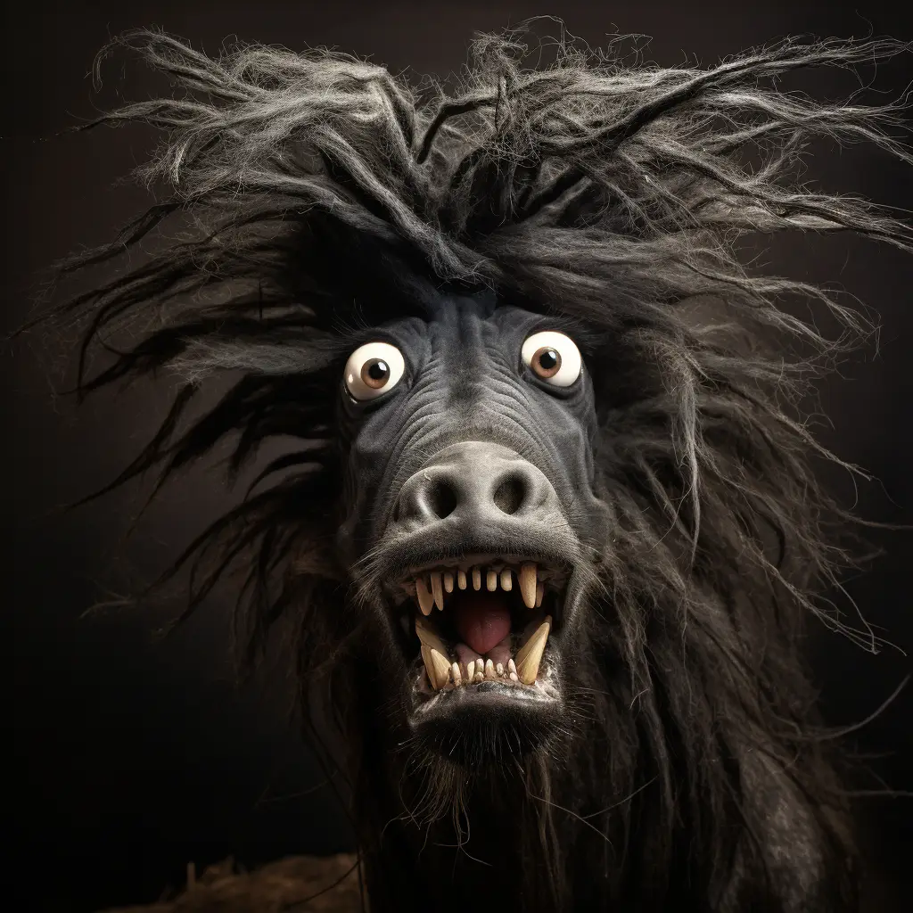 horse black crazy fur portrait hair mania mane photography