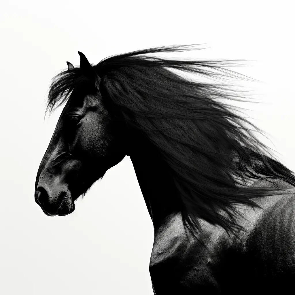horse black photography face head silhouette