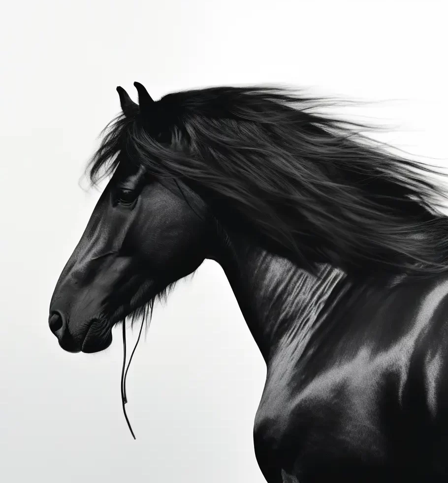 horse black photography head face silhouette