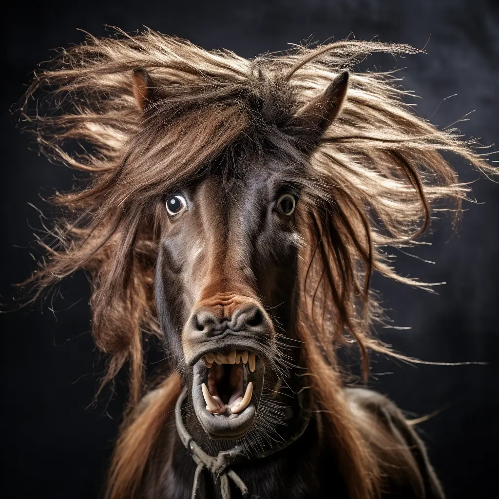 horse crazy fur portrait hair mane mania photography