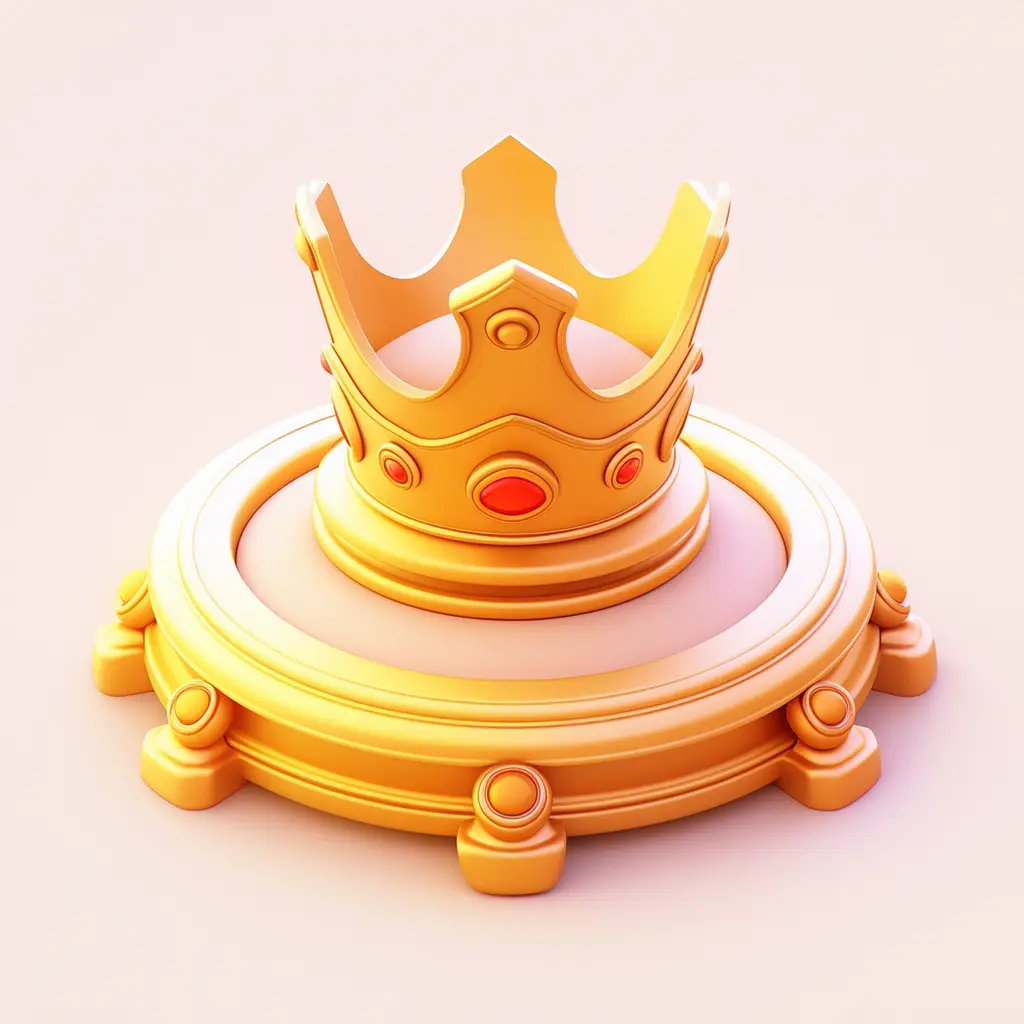 icon 3D game crown UI