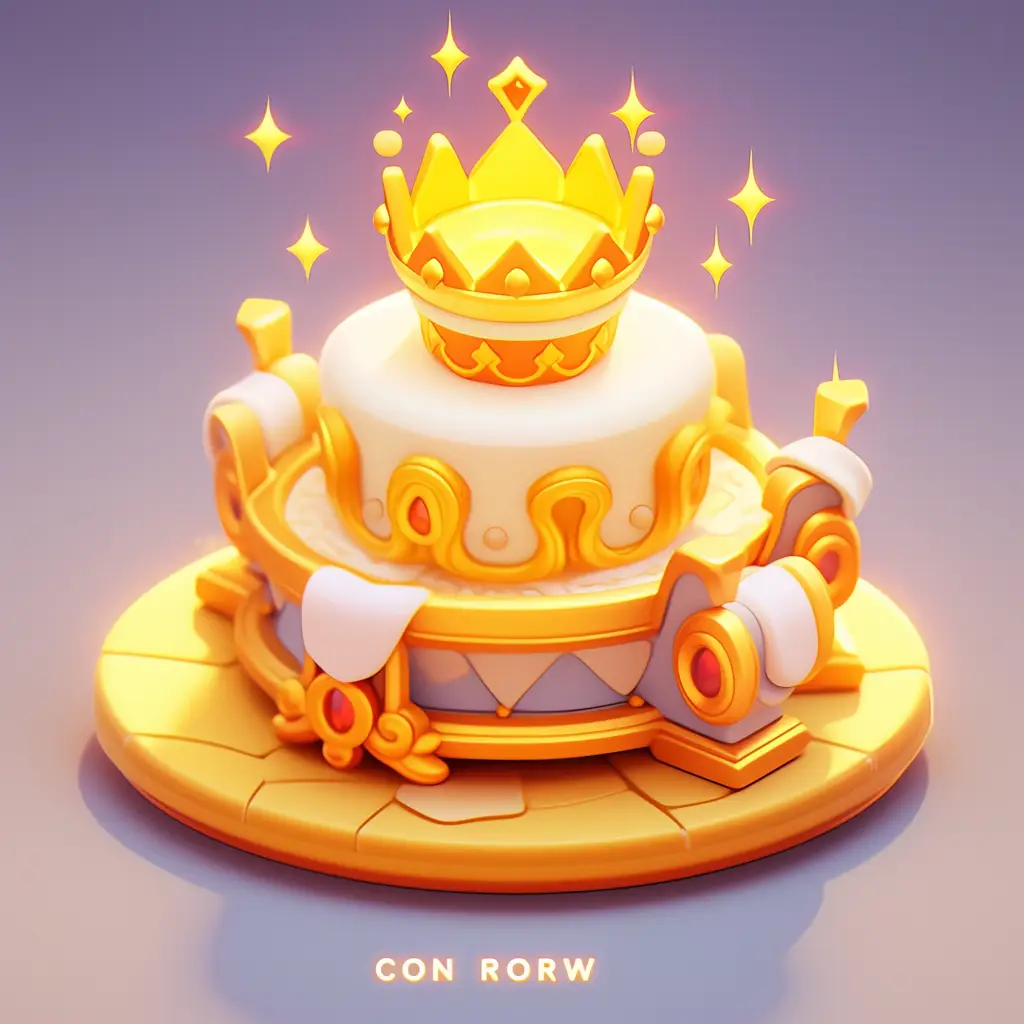 icon game crown 3D UI
