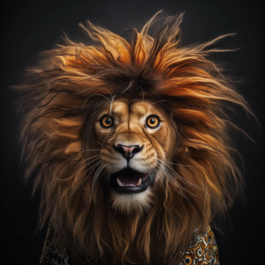 lion crazy fur photography portrait hair mane mania