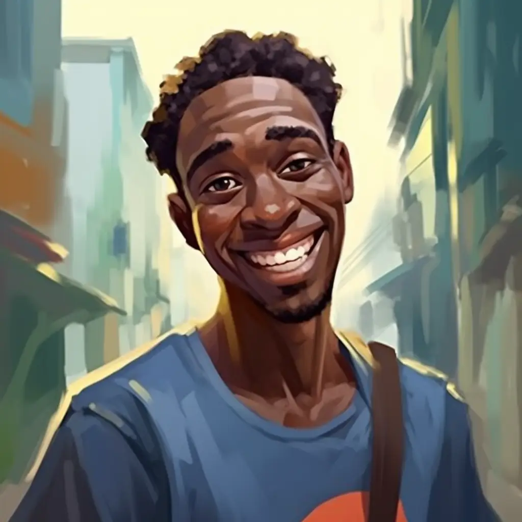 man African male illustration cartoon painting face portrait