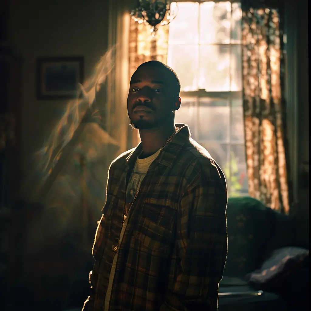 man African male light sunshine room photography portrait