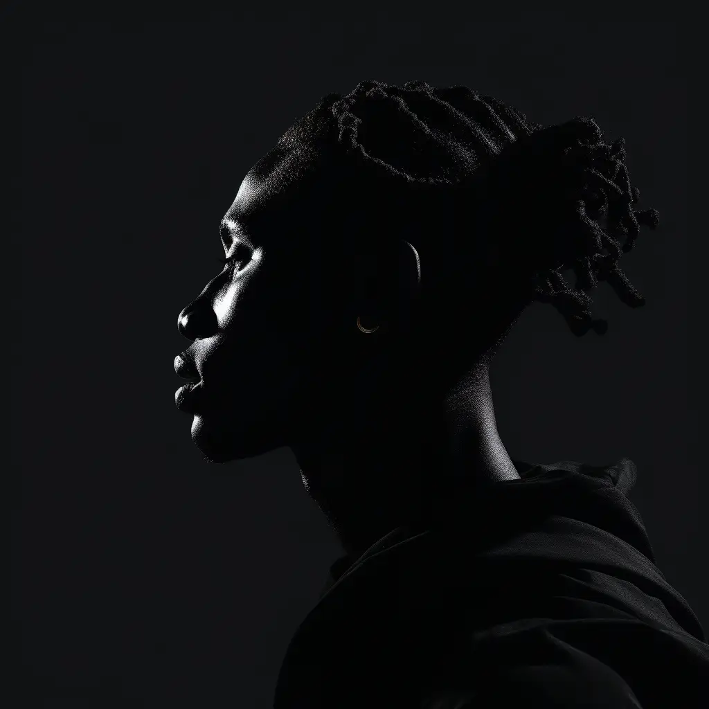 man African side black head face silhouette photography