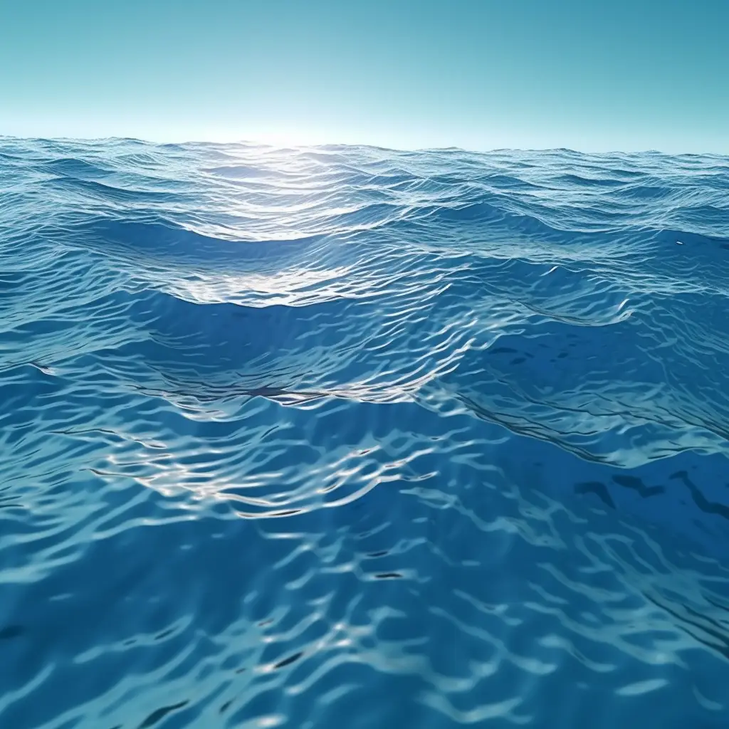 ocean sea wave blue scene model 3D