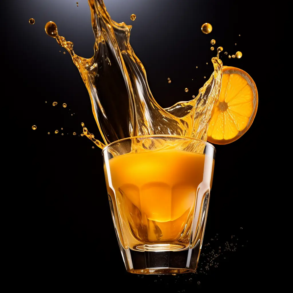 orange juice cup liquid pouring pour glass black photography