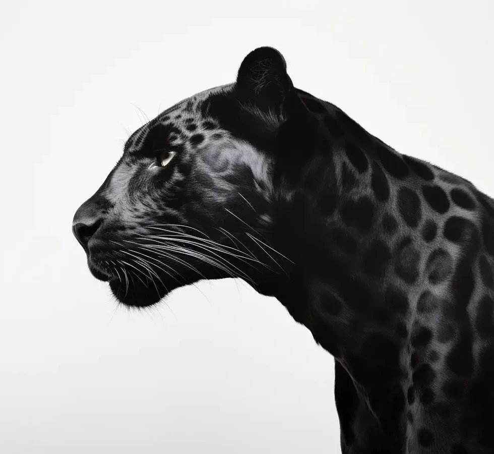 panther black head face silhouette photography