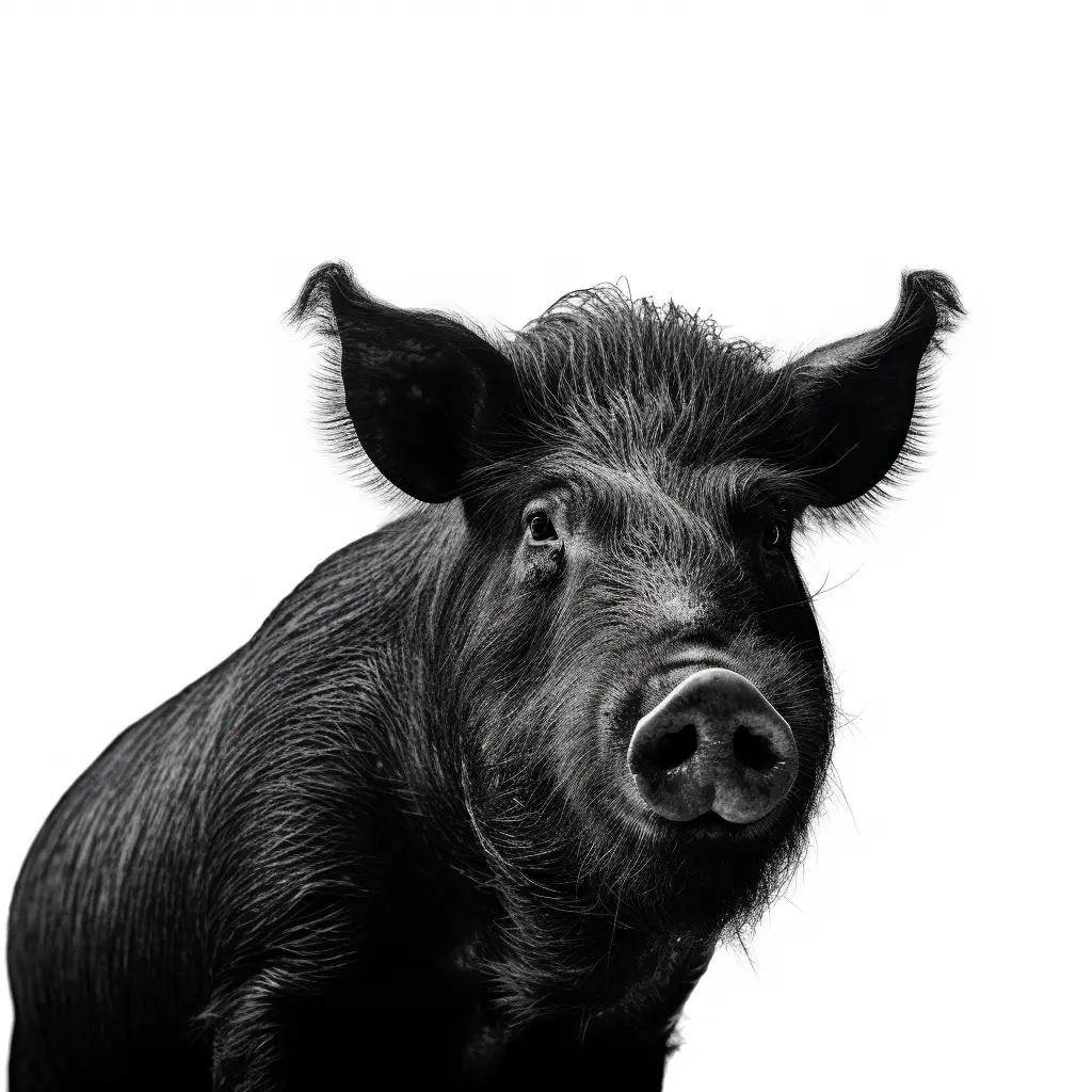 pig black photography head face silhouette