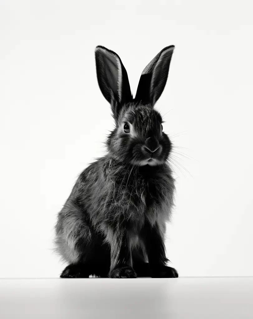rabbit black photography face head silhouette