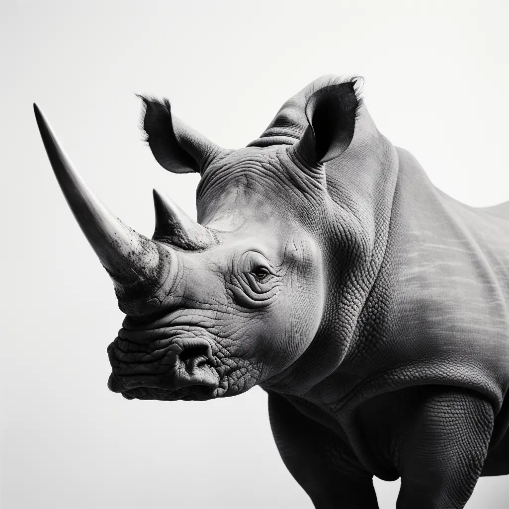 rhinoceros black head face silhouette photography