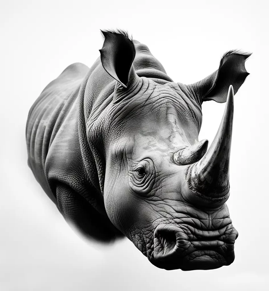 rhinoceros black photography face head silhouette