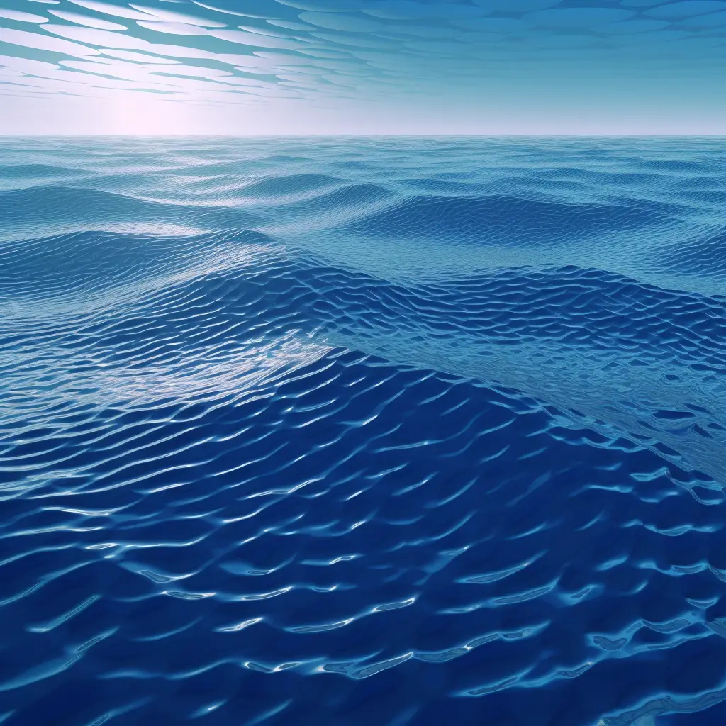 sea ocean wave blue scene 3D model