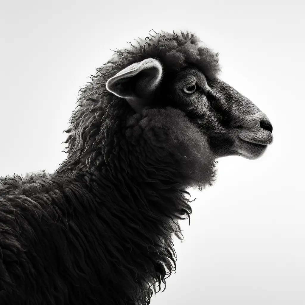 sheep black face head silhouette photography