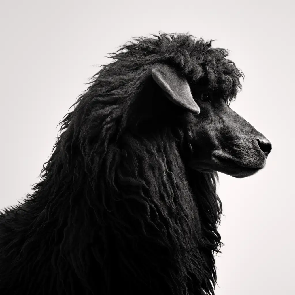 sheep black photography face head silhouette