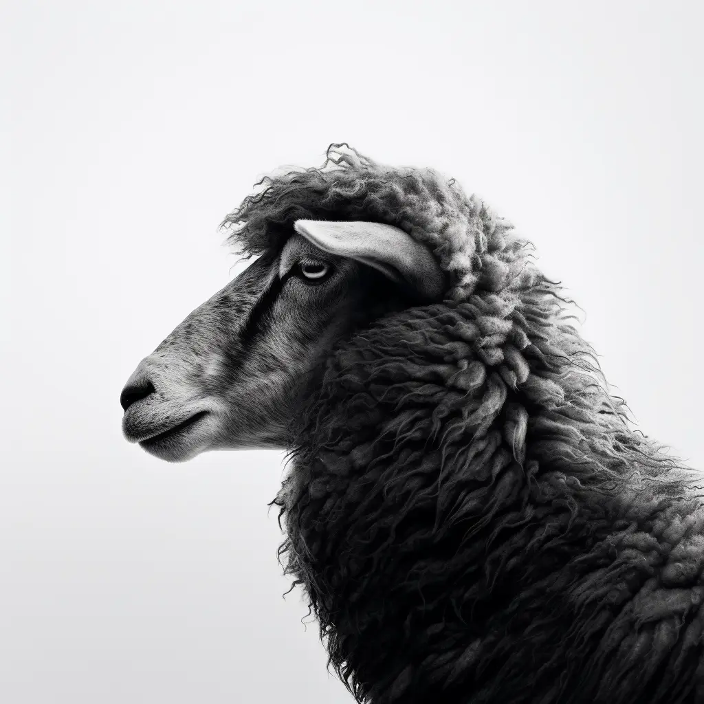 sheep black photography head face silhouette