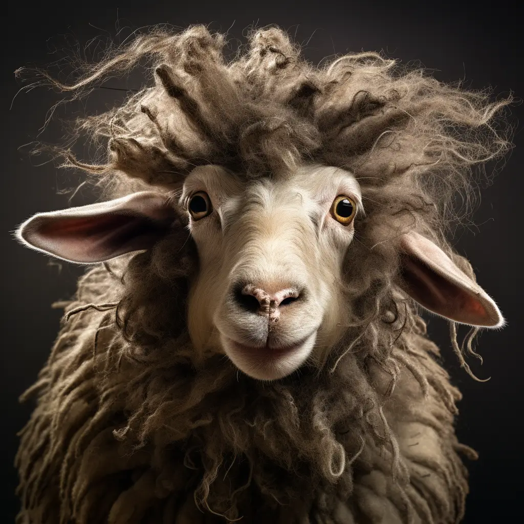 sheep crazy fur photography portrait hair mane mania