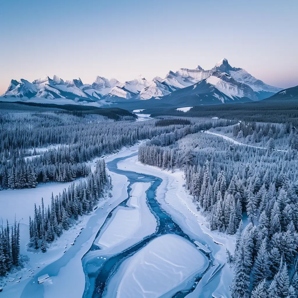 snow nature winter photography landscape mountain river frozen forest snowfield