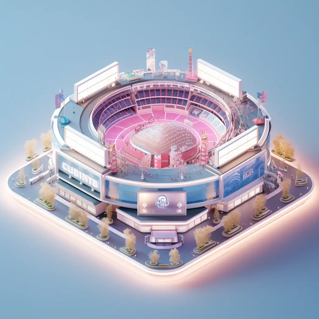 stadium city 3D C4D scene model