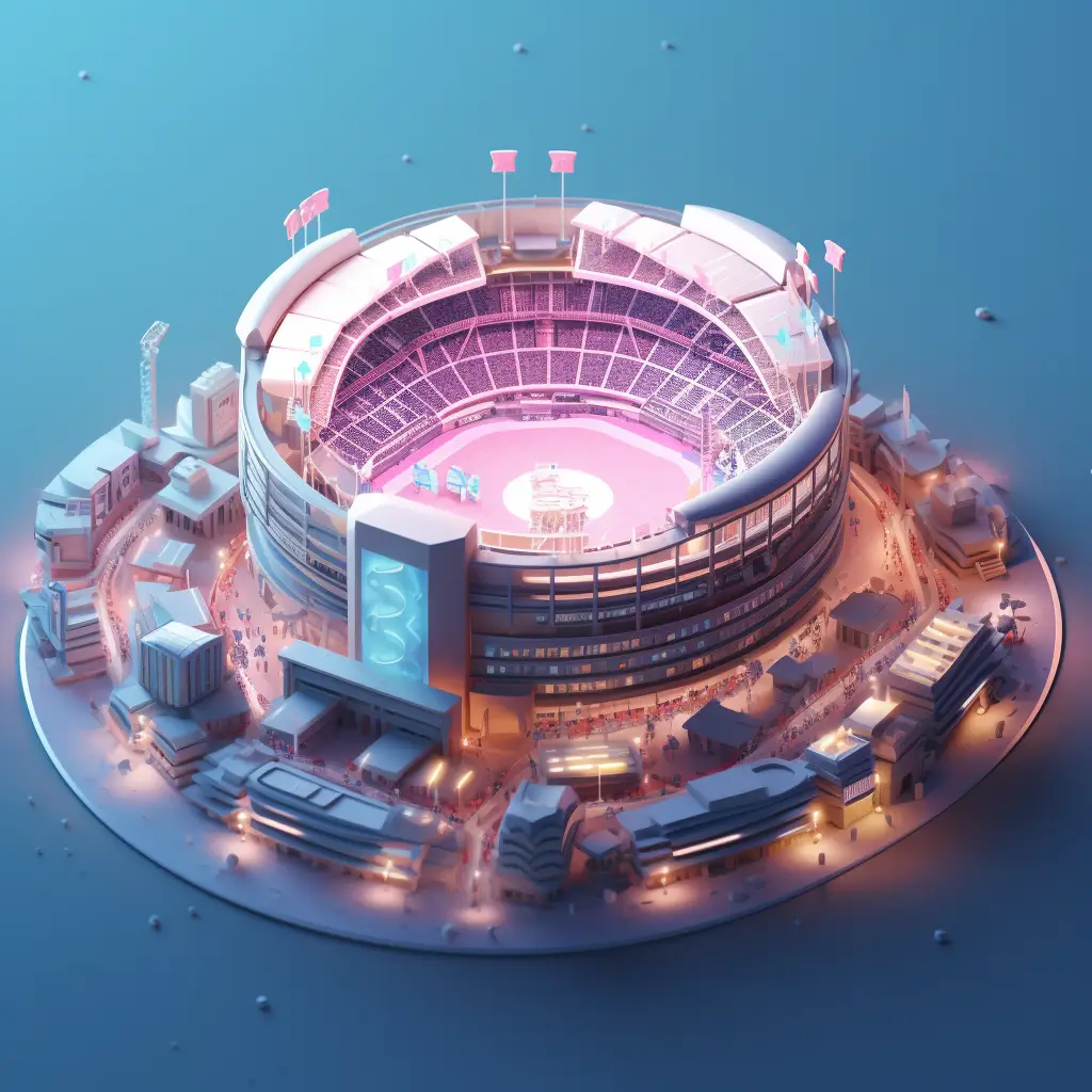 stadium city C4D 3D scene model