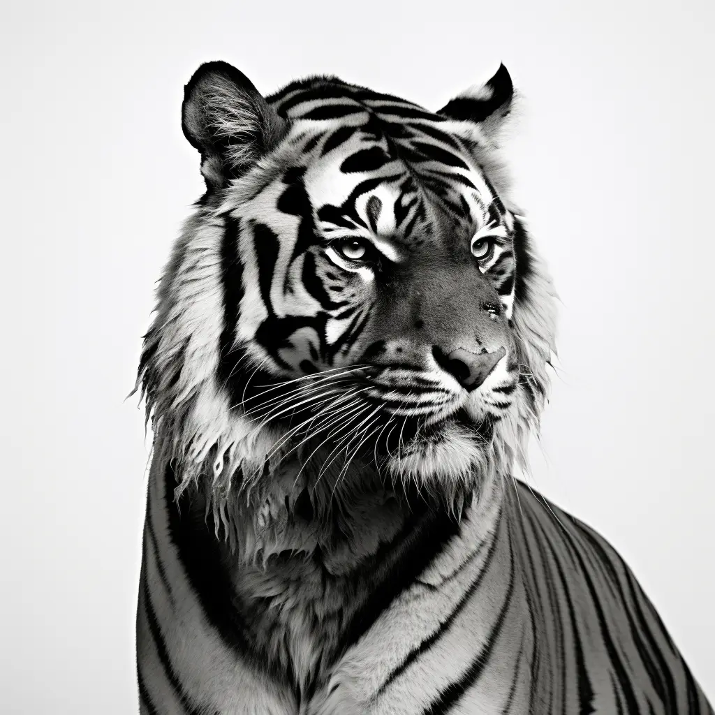 tiger black photography face head silhouette