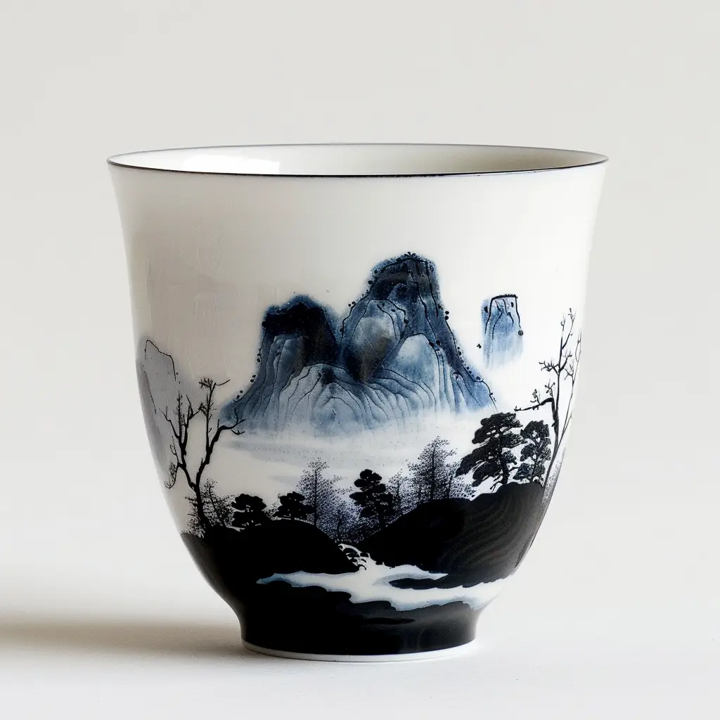 traditional Chinese painting teacup cup photography