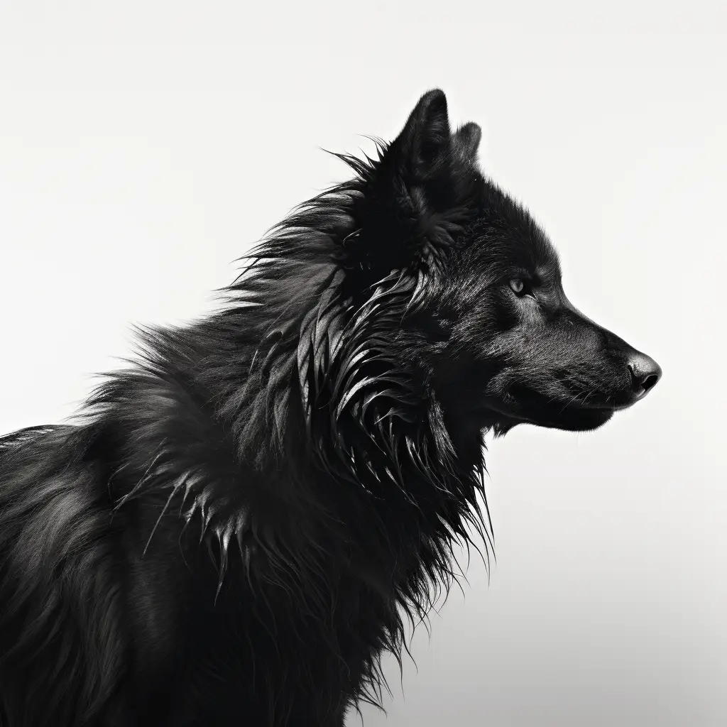 wolf black head face silhouette photography