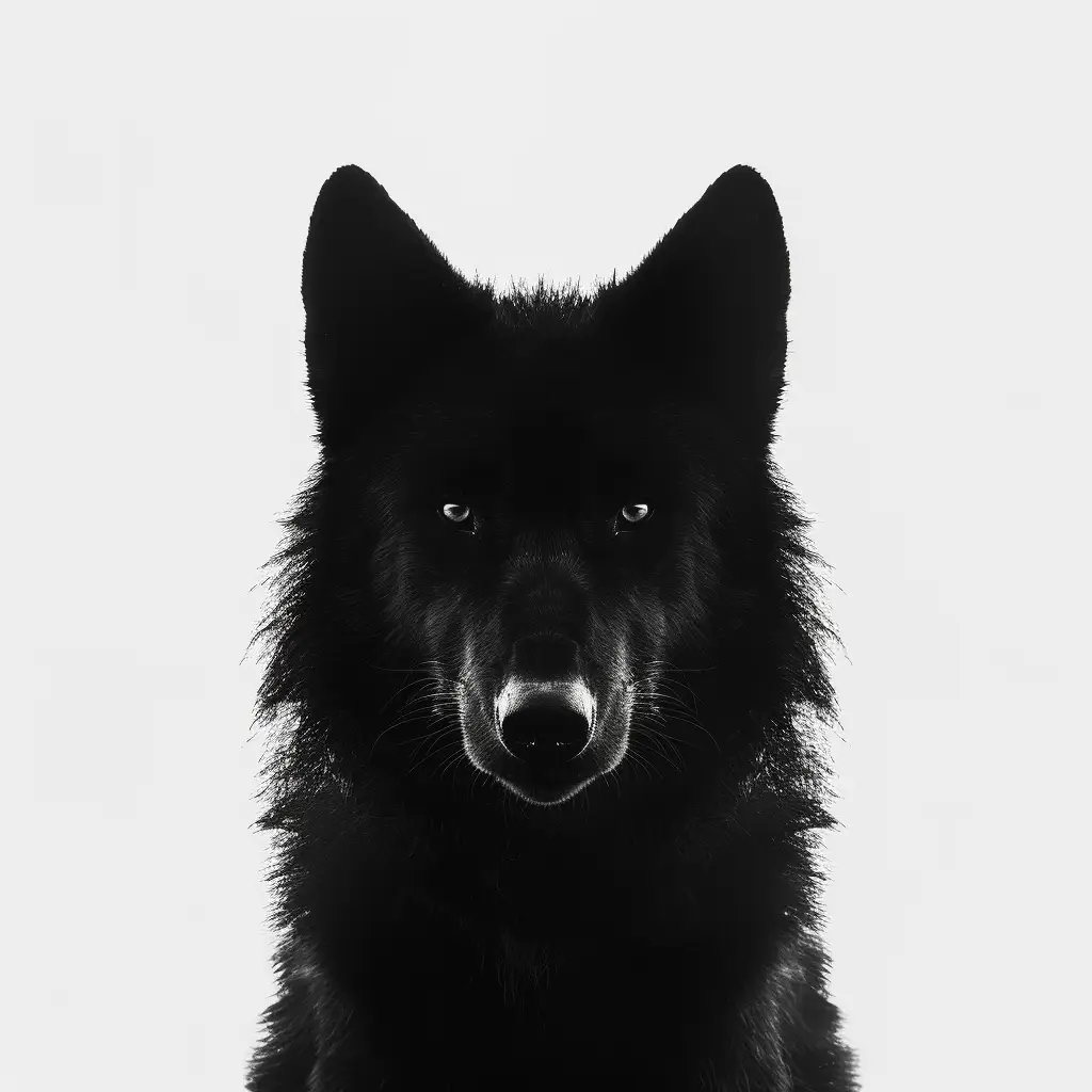 wolf light black white head face photography silhouette