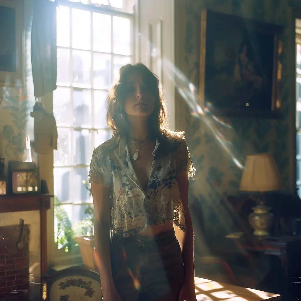 woman lady sunshine light room photography portrait