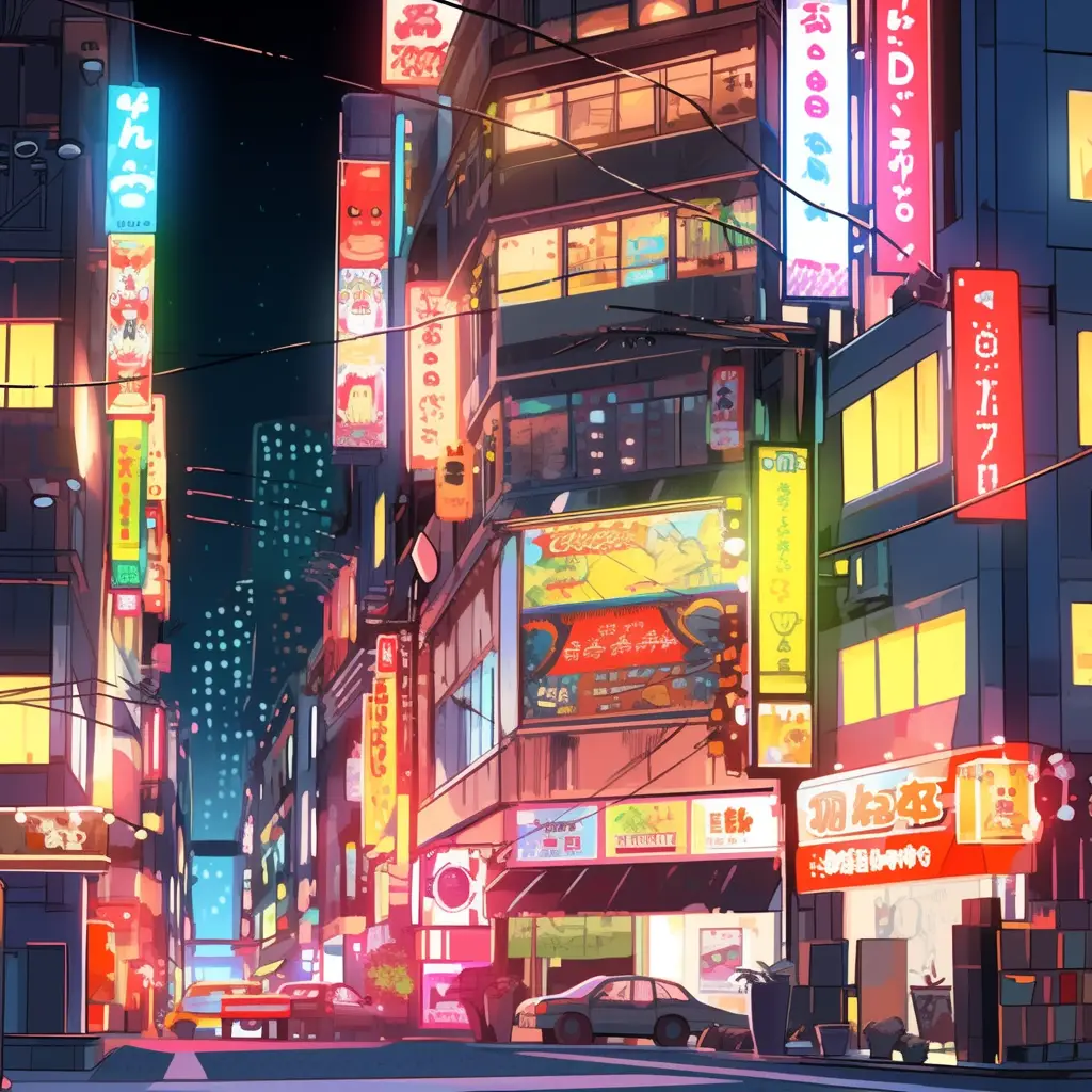 city street car building road cartoon illustration