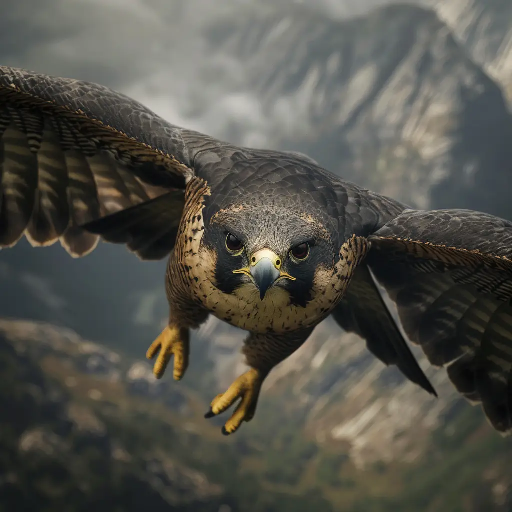falcon fly flying hunt sky photography