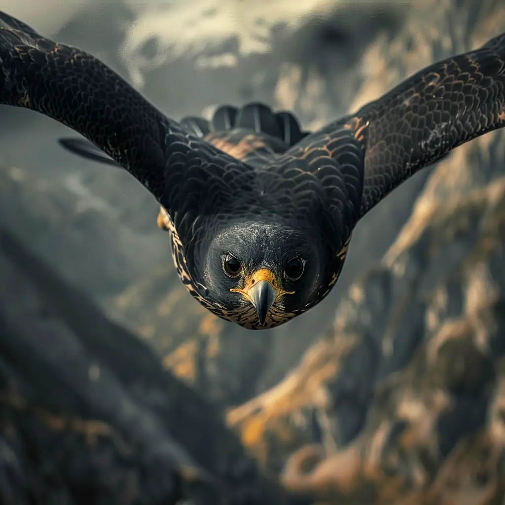 falcon flying fly hunt sky photography