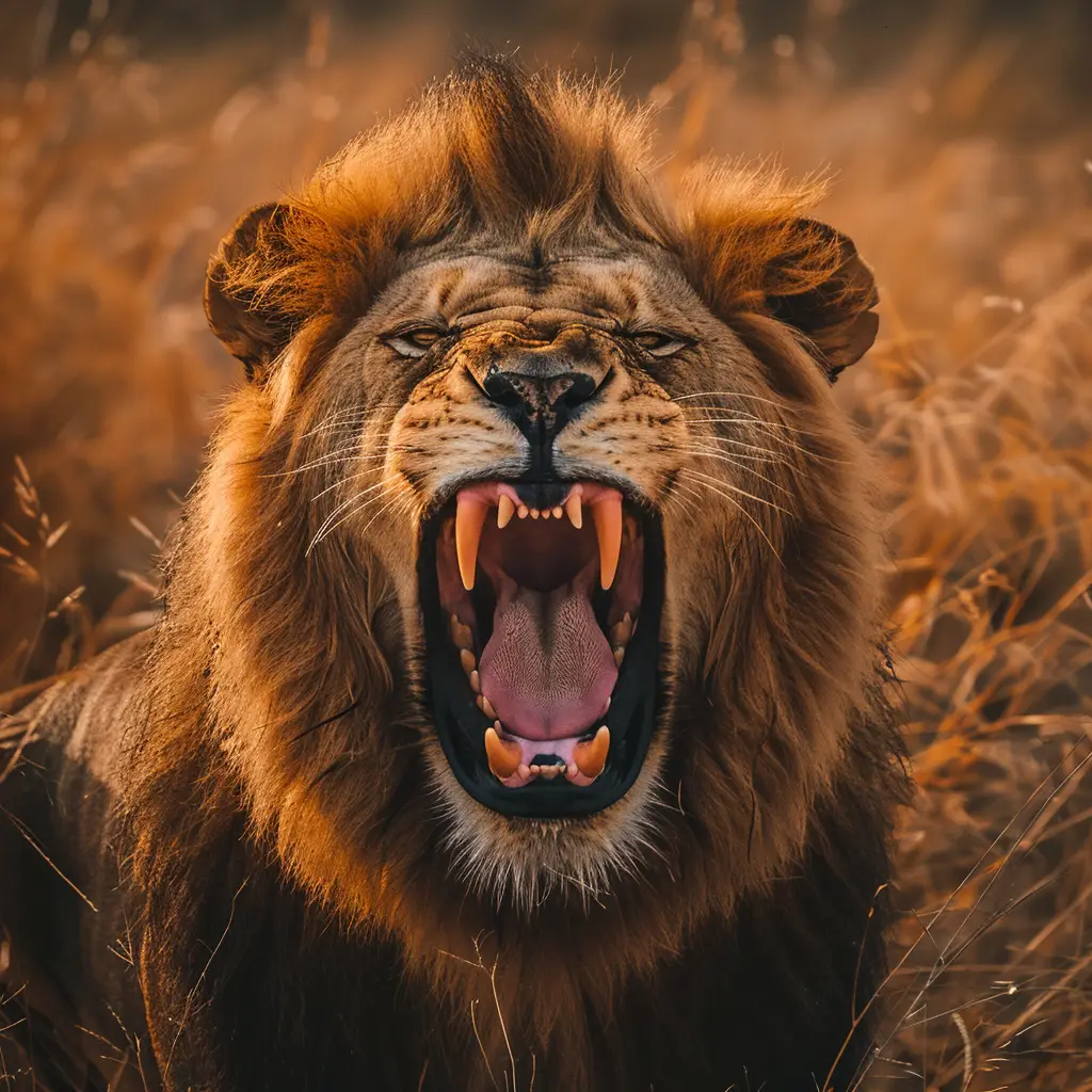 lion roar teeth dangerous angry photography