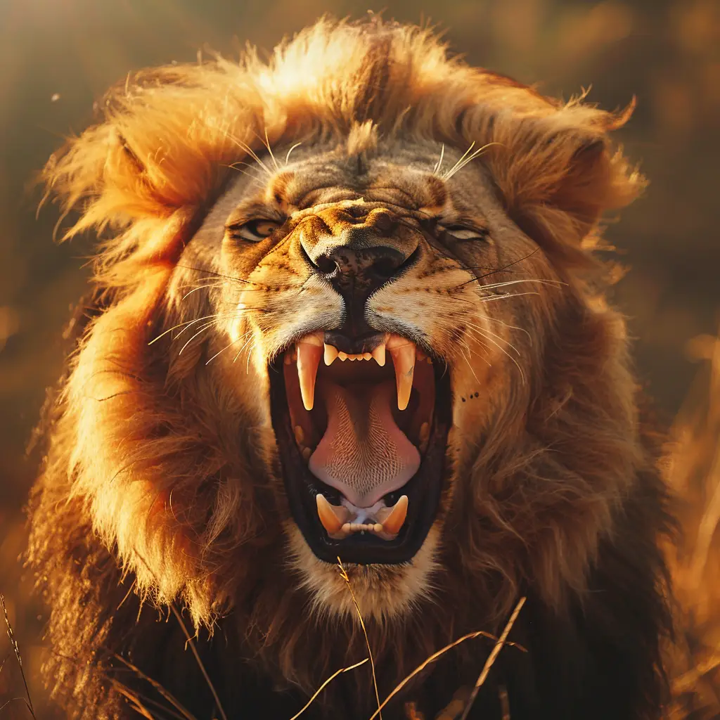 lion teeth roar angry dangerous photography
