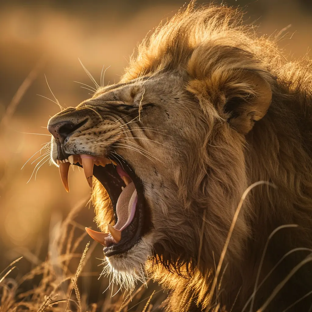lion teeth roar dangerous angry photography