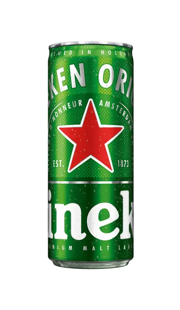 HEINEKEN BEER green CAN