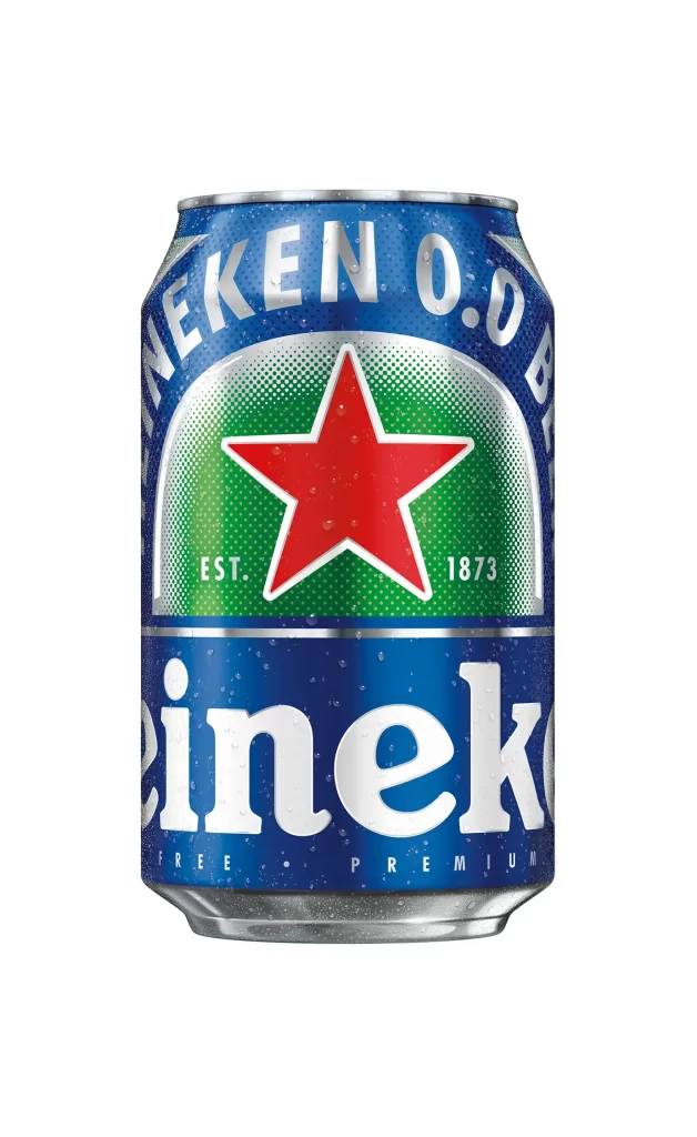 Heineken beer blue can