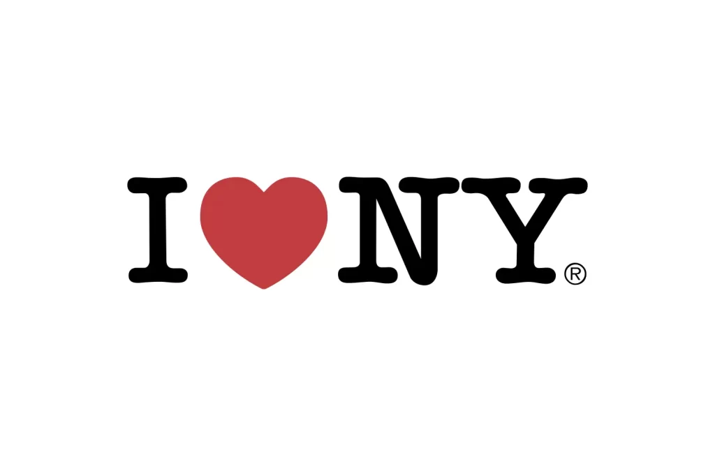 I love NY New York logo vector
