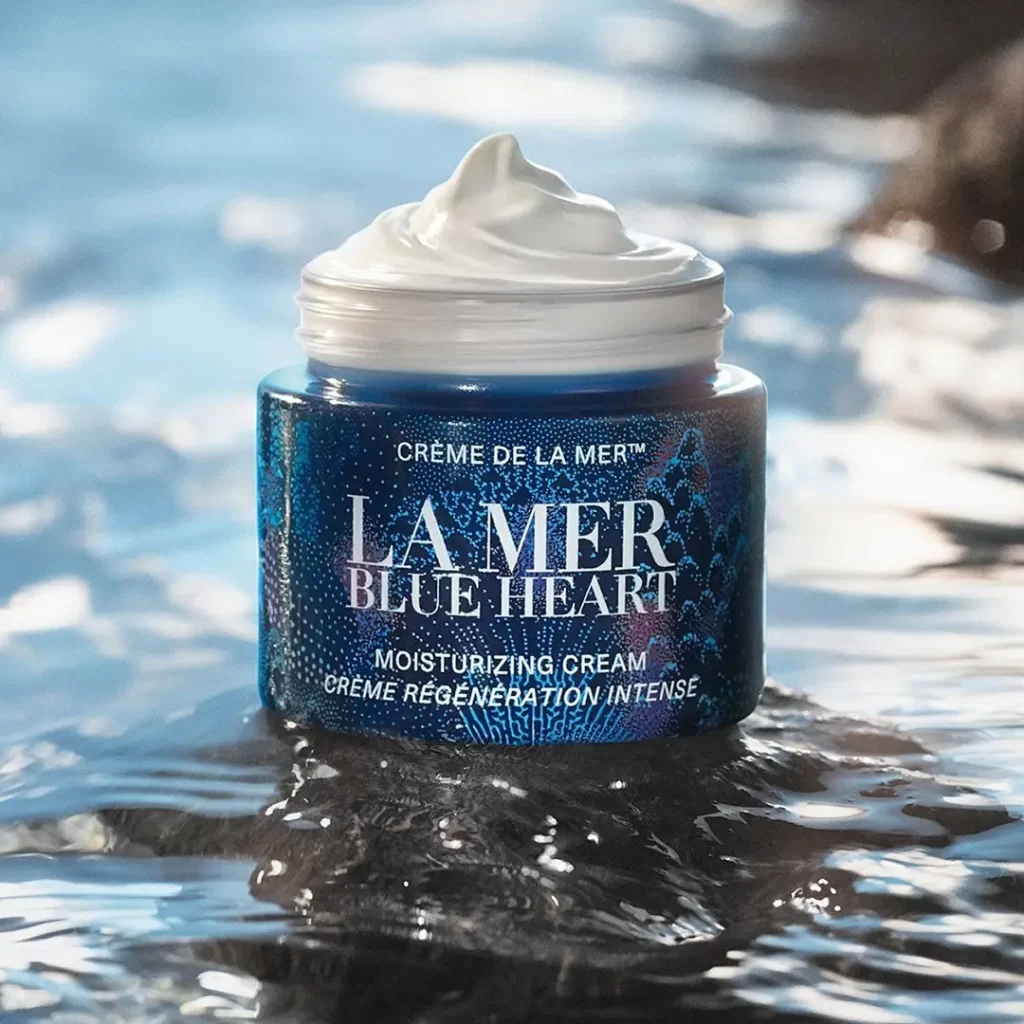 LA MER blue moisturizing cream water
