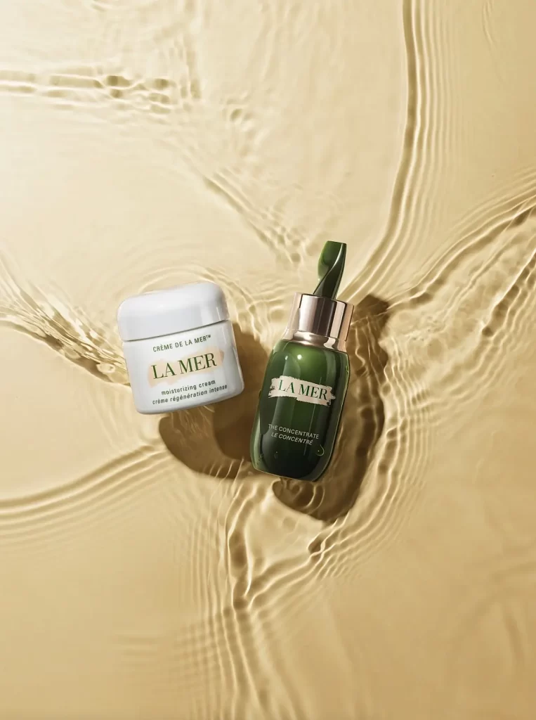 LA MER skincare group gold water