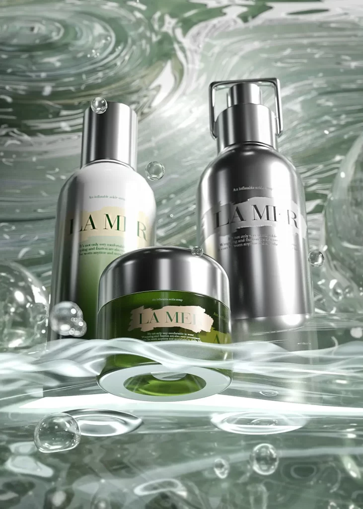 LA MER skincare group silver