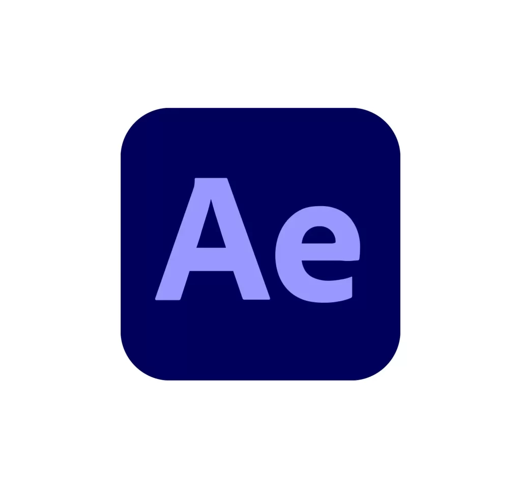 Adobe After Effects AE icon vector logo