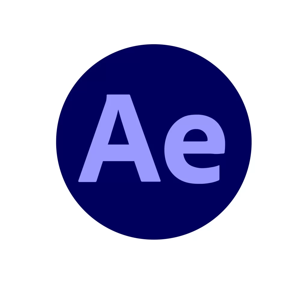 Adobe After Effects AE icone vector logo