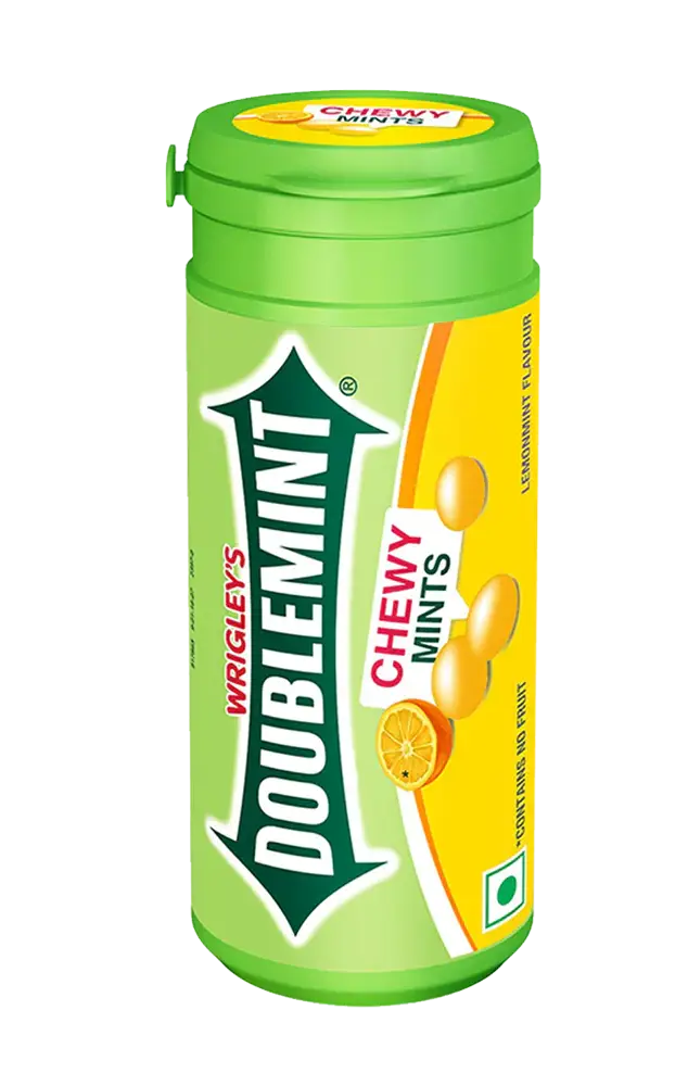 Doublemint chewy yellow mint candy