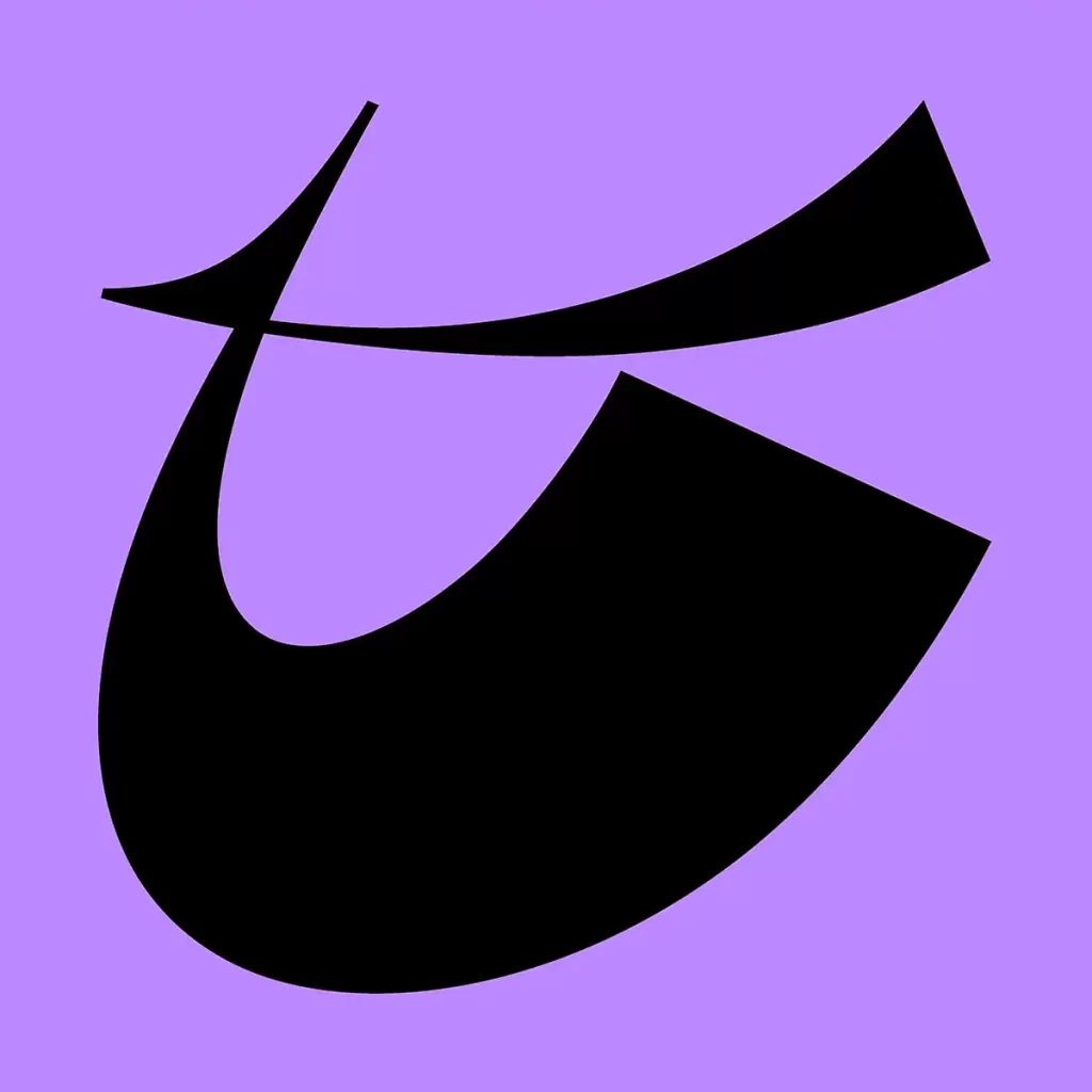 letter T icon abstract