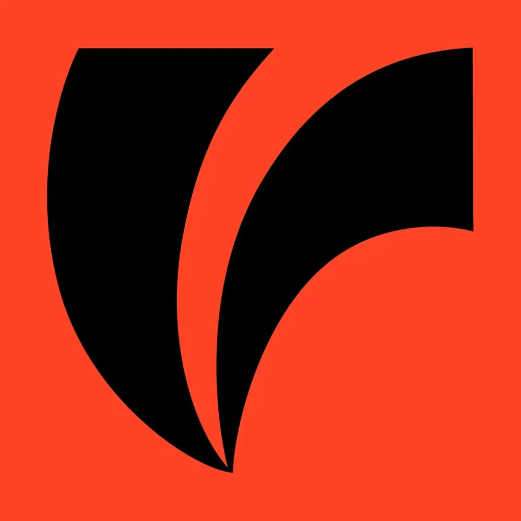 letter V icon abstract